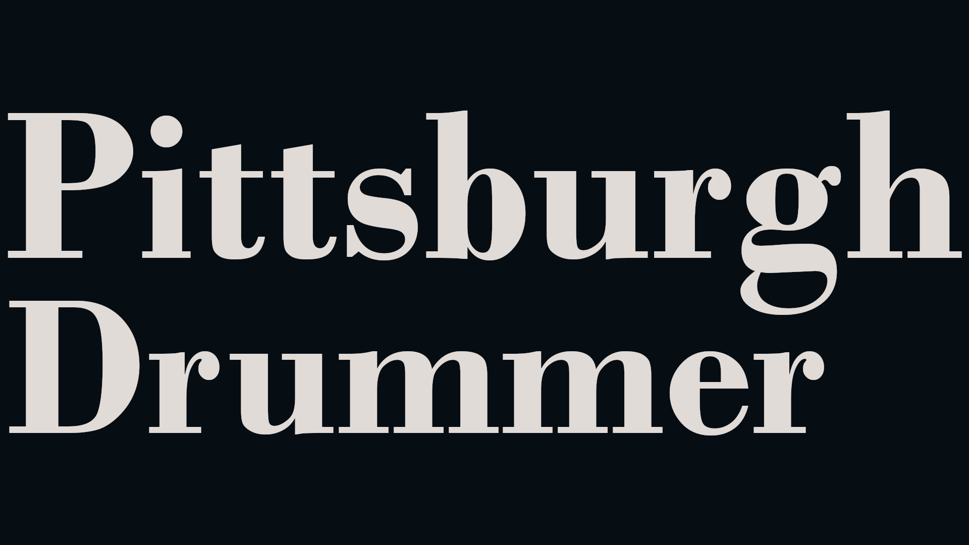 Pittsburgh Drummer